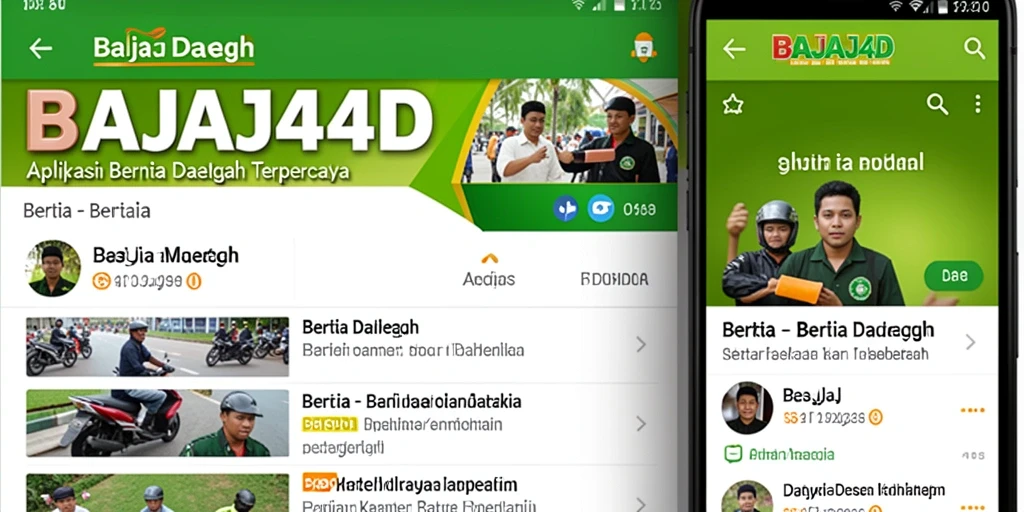 Tampilan antarmuka BAJAJ4D dengan berita daerah terkini.