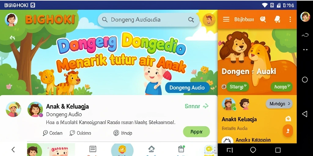 Antarmuka aplikasi BIGHOKI yang menarik dan mudah digunakan.