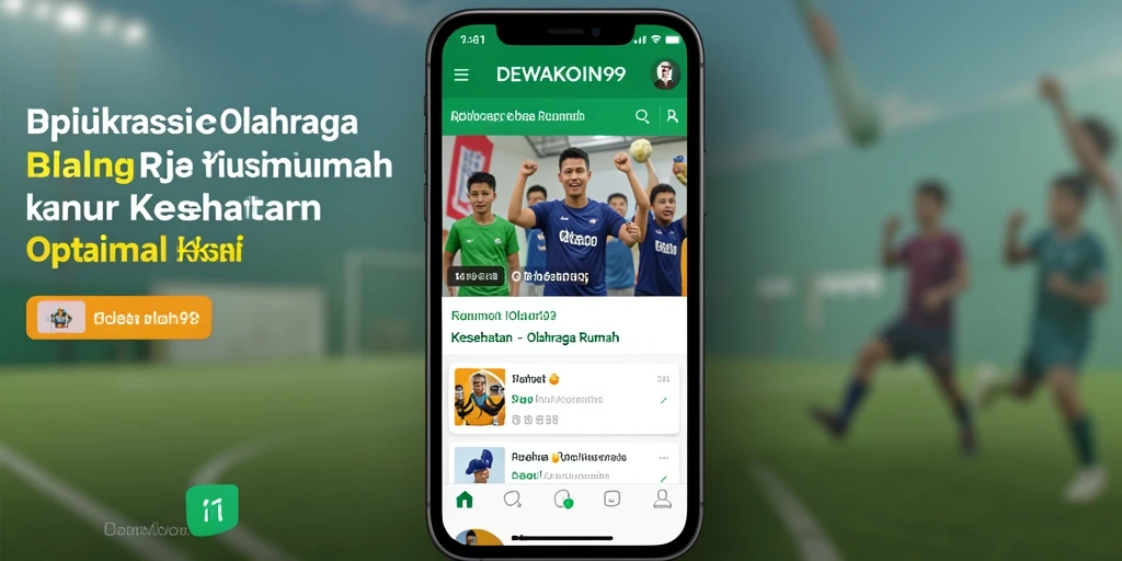 Tampilan antarmuka DEWAKOIN99 yang intuitif dengan beragam fitur olahraga rumah.