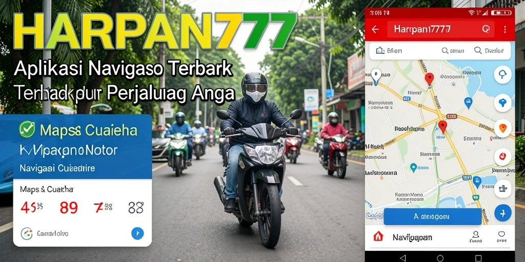 Tampilan antarmuka HARAPAN777 dengan fitur Navigasi Motor.
