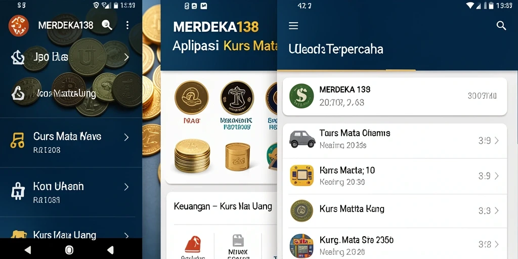 Tampilan antarmuka aplikasi MERDEKA138 yang ramah pengguna.